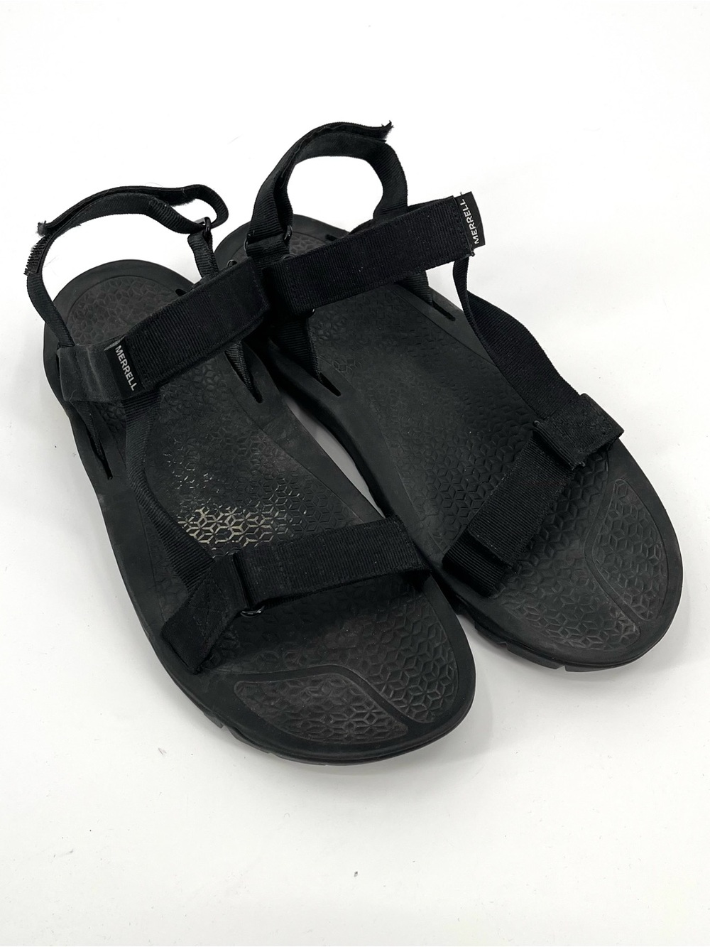 MERRELL Breakwater Strap Sandal Men 13 Black Vibram Sole Outdoor Hiking Active